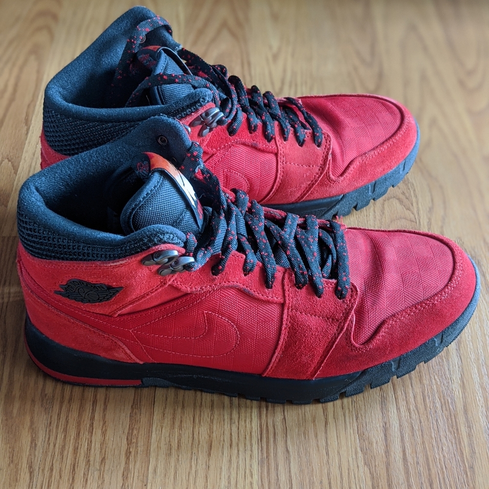 Red Air Jordan Trek